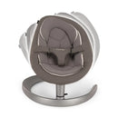 B-Ware Nuna Wippe Babyschaukel Leaf Grow Granite Sitz Bio Baumwolle Mesh Braun Grau