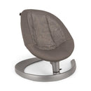 B-Ware Nuna Wippe Babyschaukel Leaf Grow Granite Sitz Bio Baumwolle Mesh Braun Grau