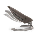 B-Ware Nuna Wippe Babyschaukel Leaf Grow Granite Sitz Bio Baumwolle Mesh Braun Grau