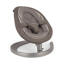B-Ware Nuna Wippe Babyschaukel Leaf Grow Granite Sitz Bio Baumwolle Mesh Braun Grau