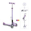 B-Ware Globber Roller Scooter Kinderscooter Elite Deluxe Lights Lila Tretroller Kinder