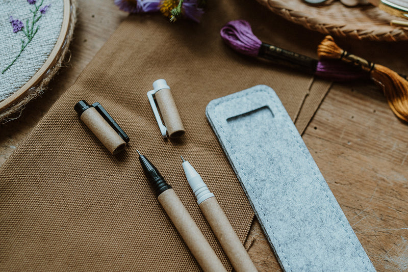 Hitzestifte für das Malen auf Kleidung in weiß und schwarz 