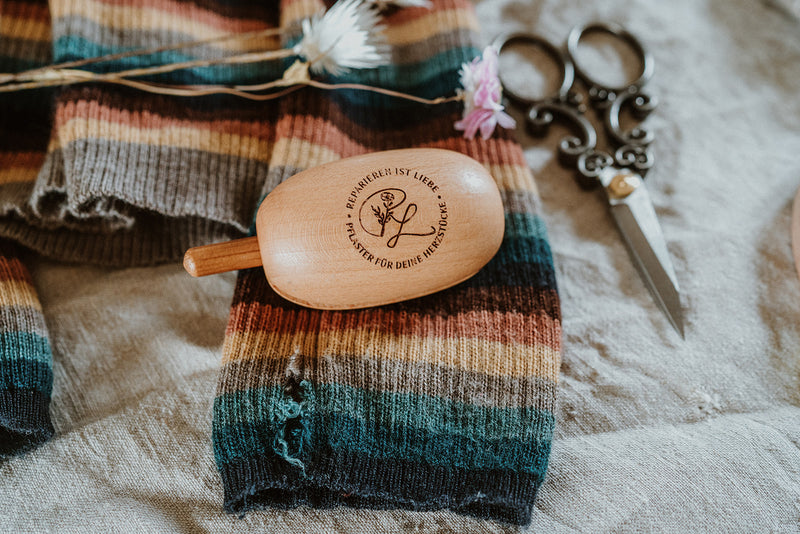 Ladder Darner mit Stopfei