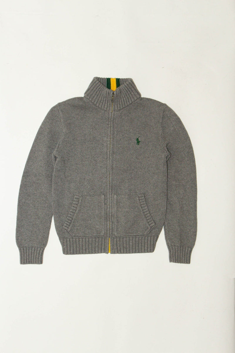 Strick Jacke grau Gr.128 / 8 | Polo Ralph Lauren