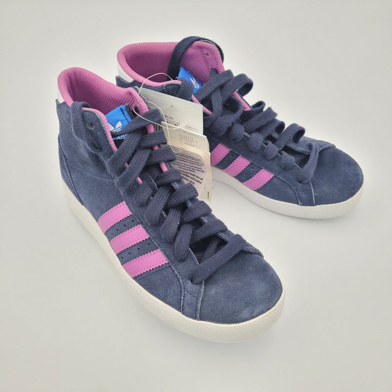 Schuhe Adidas Basket Profi K 37 1/3 Nachtblau lila streifen