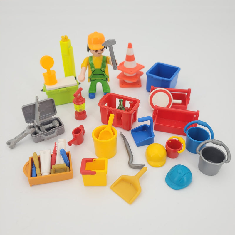 Playmobil Baustelle Zustand Gut Teile wie abgebildet