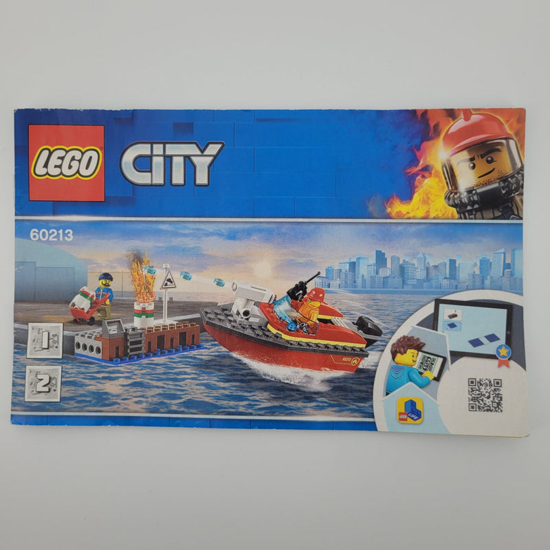 Lego - City - 60213 - at the harbor/fire department - red