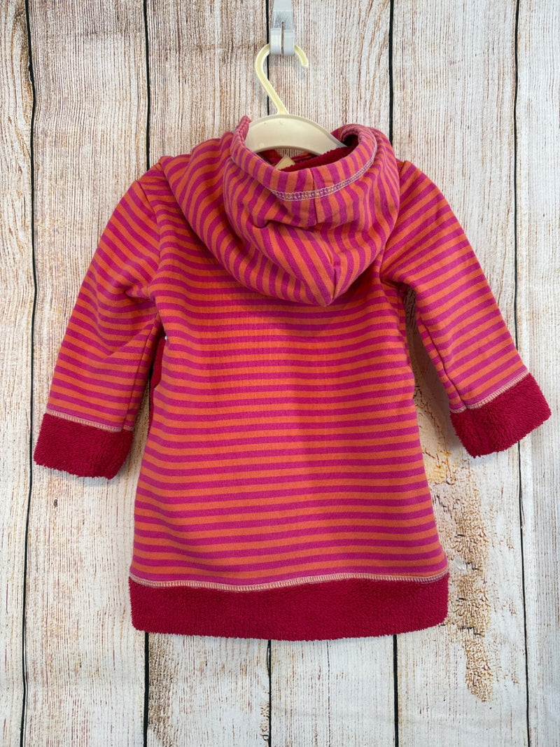 Jako-o Hoodie pink/orange striped with star size 86