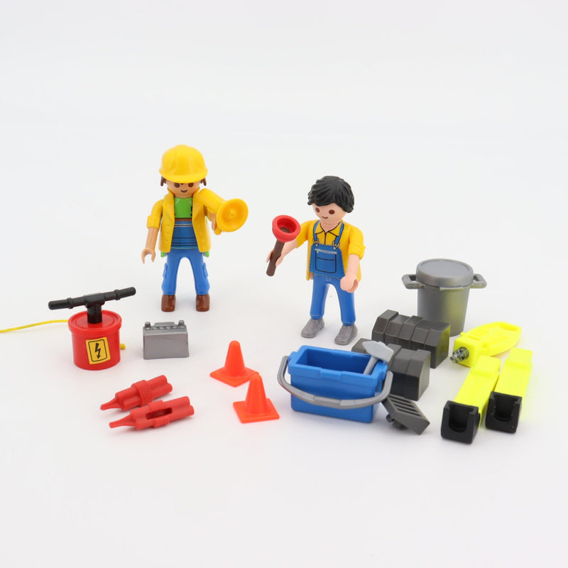 Playmobil Playmobil Blasting Master and Tools Colorful Condition Very Good