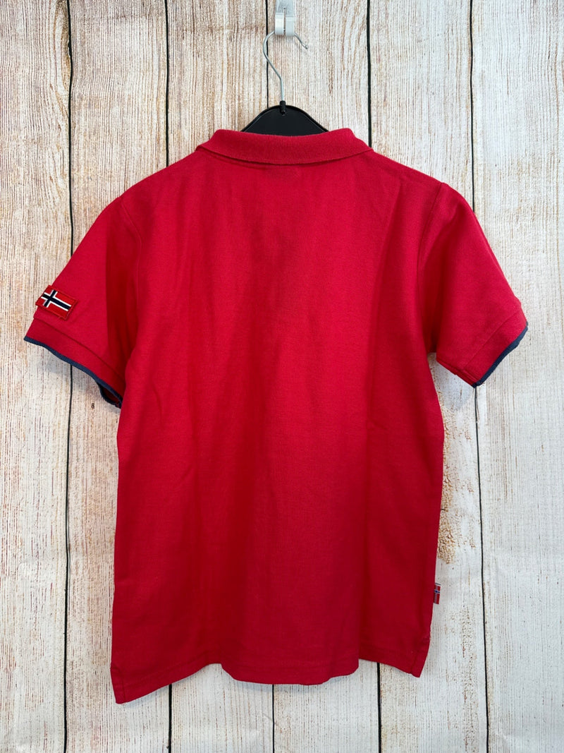Trollkids Polo T-Shirt Rot Gr. 152