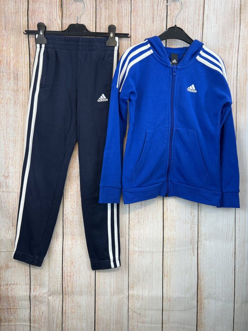 Adidas Jogginganzug blau/ dunkelblau Gr. 128