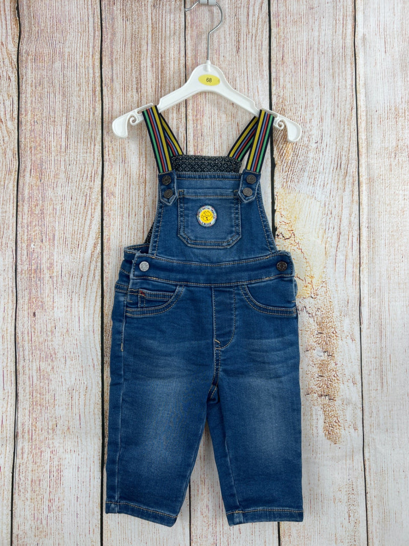 S. Oliver dungarees denim blue with colorful straps size 68