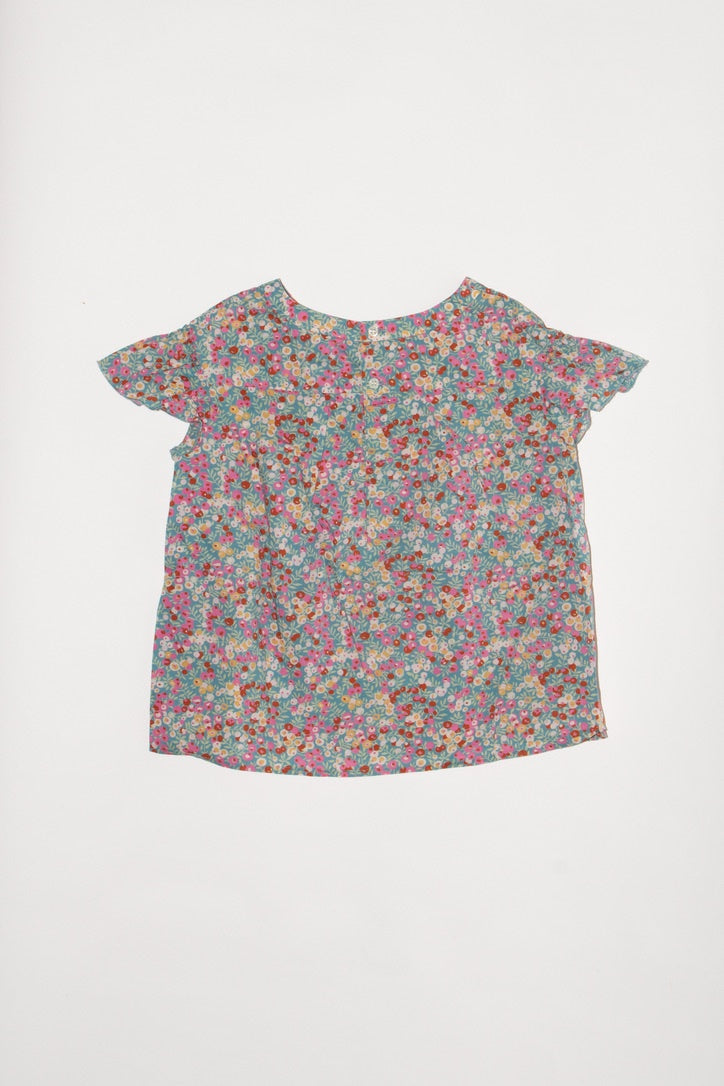 Blouse floral size 116 / 6 | Bonpoint