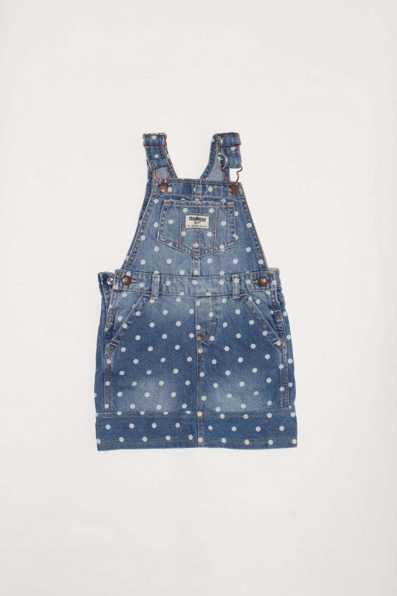 Denim Latzrock Mini gepunktet Gr.80/86 | OshKosh