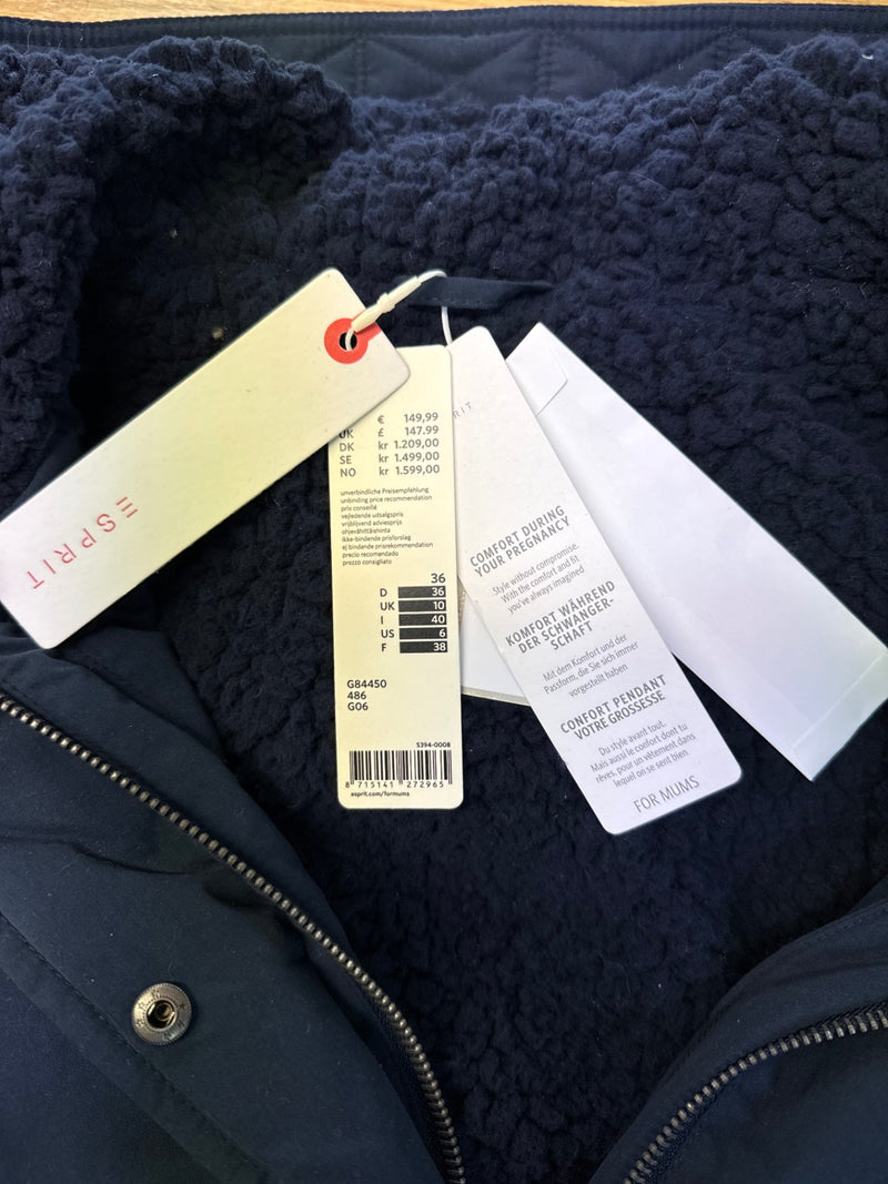 Esprit Umstandsjacke Dunkelblau m. Kapuze Gr. S