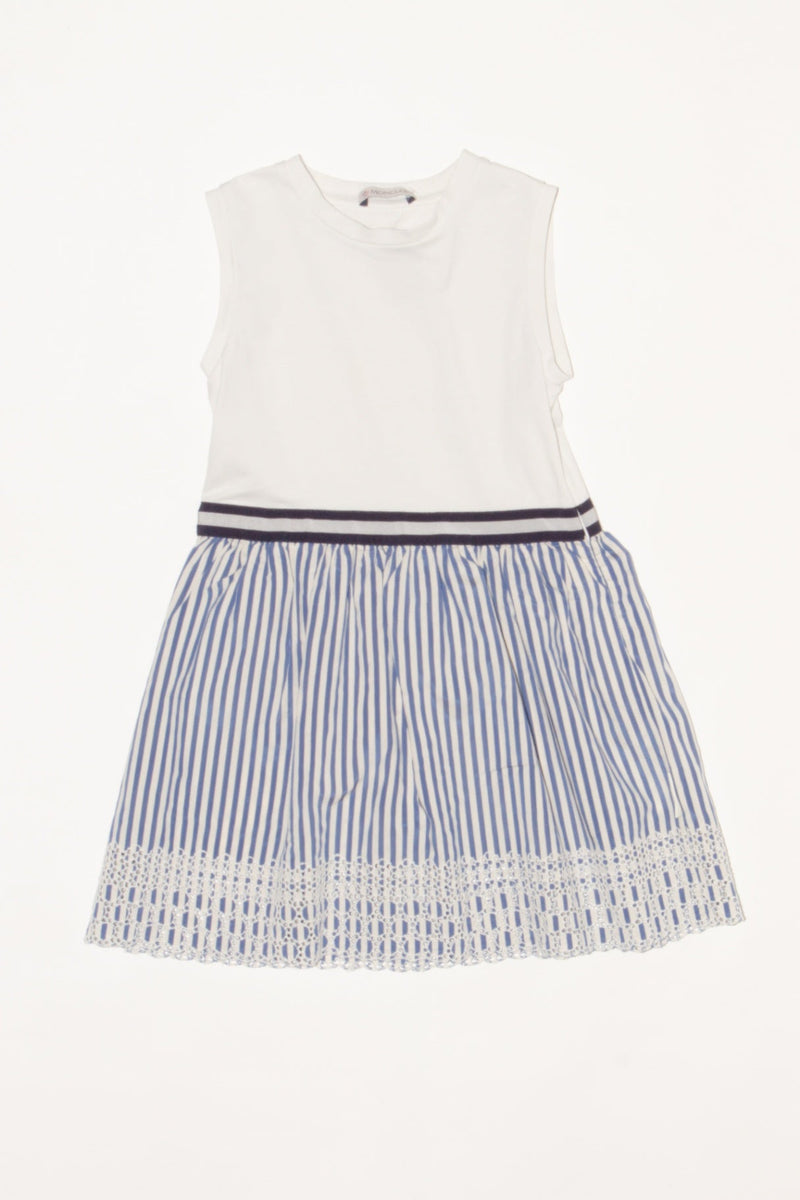 Dress white-blue striped size 116 | Moncler