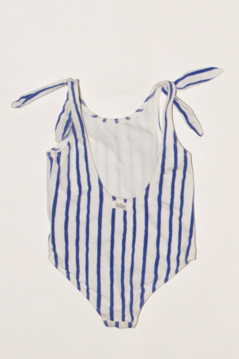 Swimsuit blue and white striped size 92 | Buho