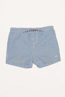 Swim shorts blue checked size 98 | Bonpoint