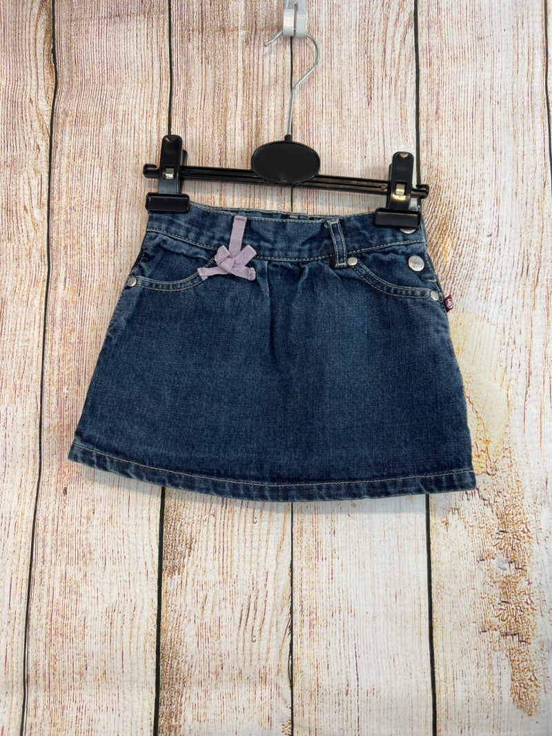 Petit bateau Jeansrock jeansblau Gr. 86/92