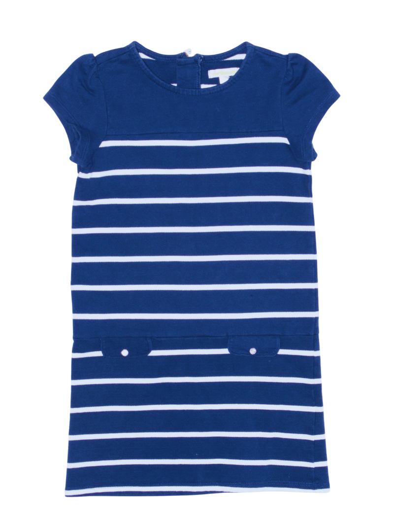 striped dress blue size 122 | Vertbaudet