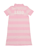 Polo-Kleid mit rosa Blockstreifen Gr.128 | Steiff