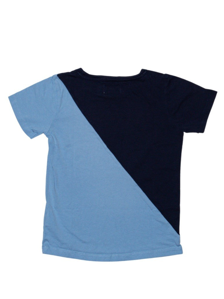 T-Shirt dunkelblau, hellblau Gr.122 | Lil'Boo