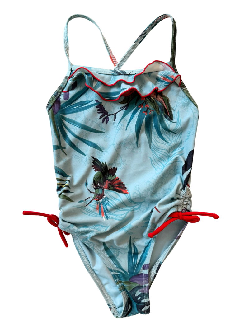 Swimsuit turquoise, floral size 116 | Barts