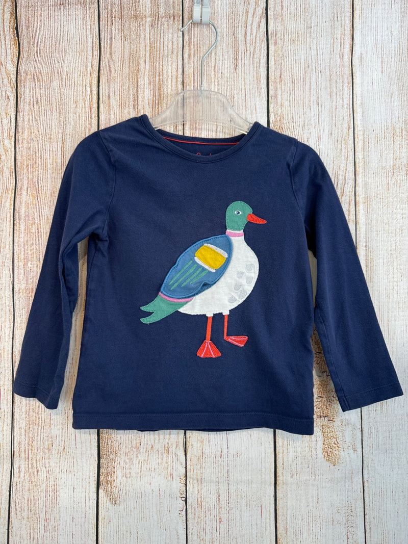 mini boden Langarmshirt Dunkelblau m. Ente Gr. 110