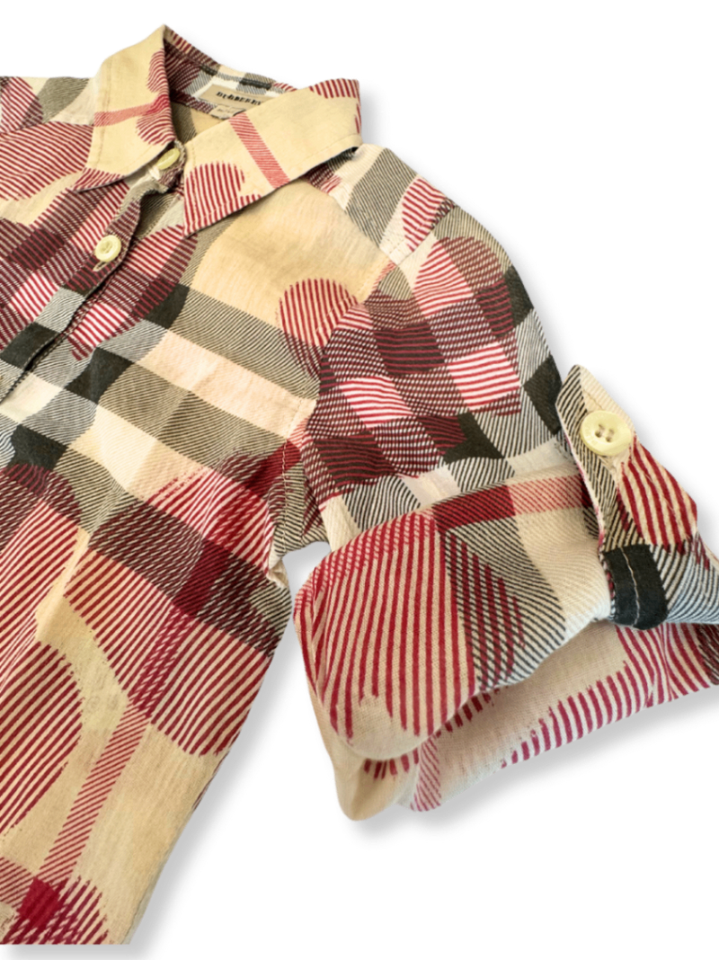 Bluse kariert mit Herzen Gr.98 | Burberry