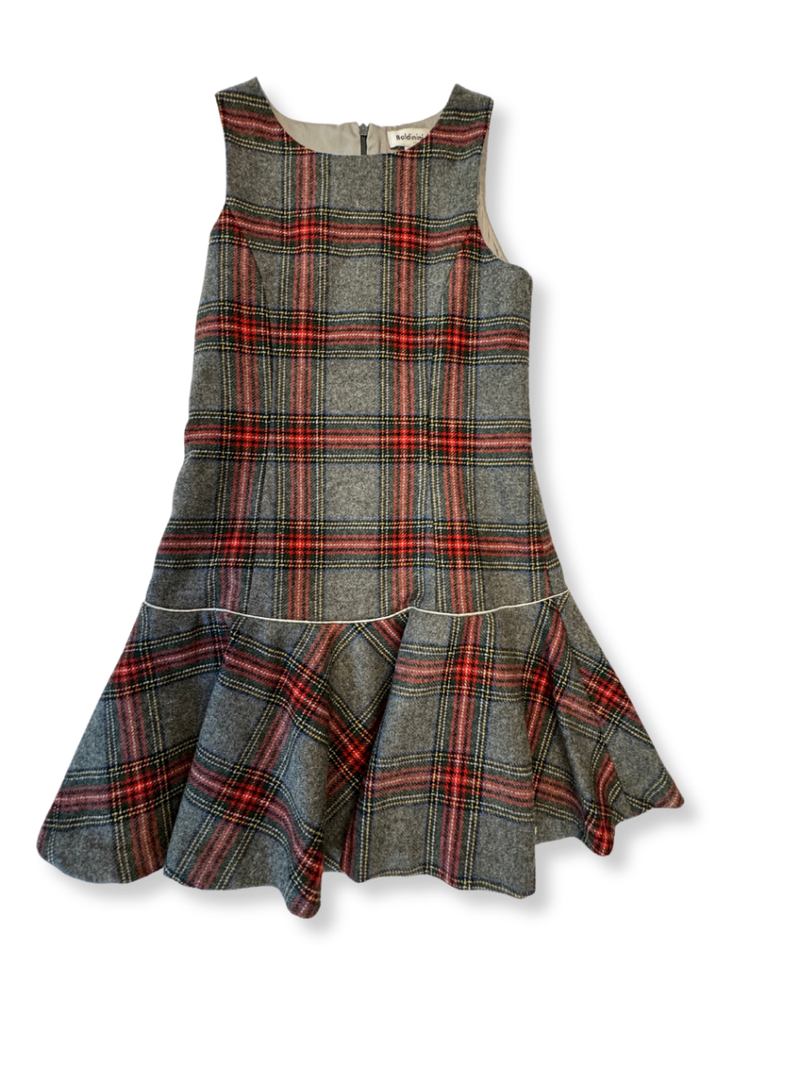 Wool dress checked size 140/146 | Baldinini