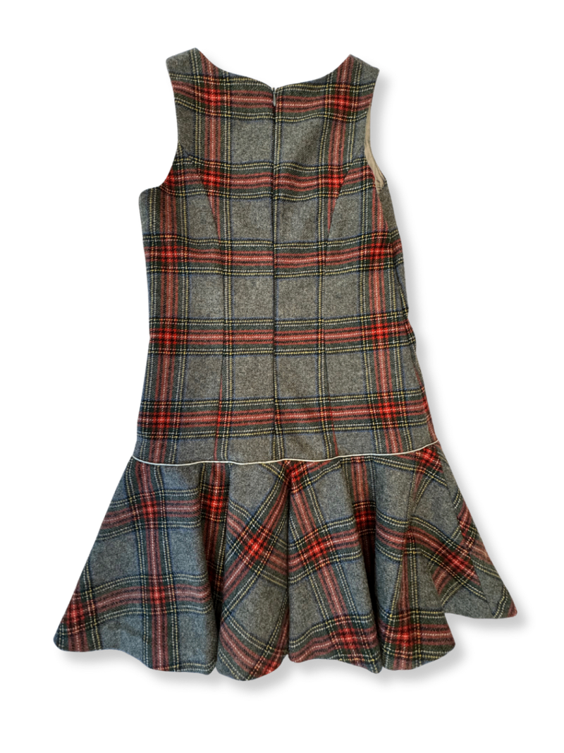 Wool dress checked size 140/146 | Baldinini