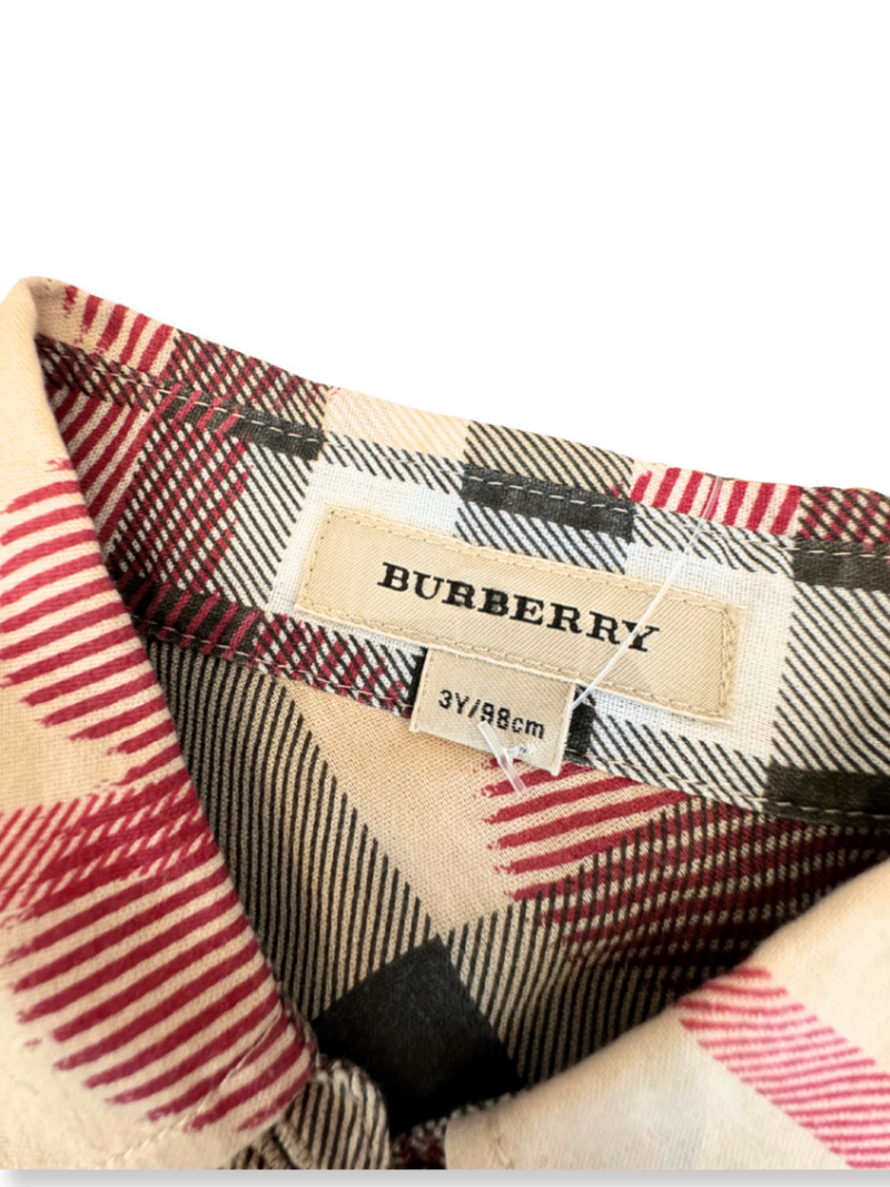 Bluse kariert mit Herzen Gr.98 | Burberry