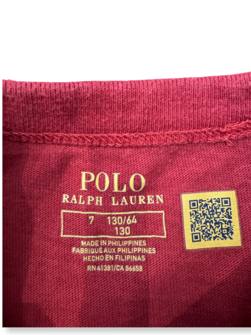 T-Shirt Rot Gr.128 / 7 | Ralph Lauren