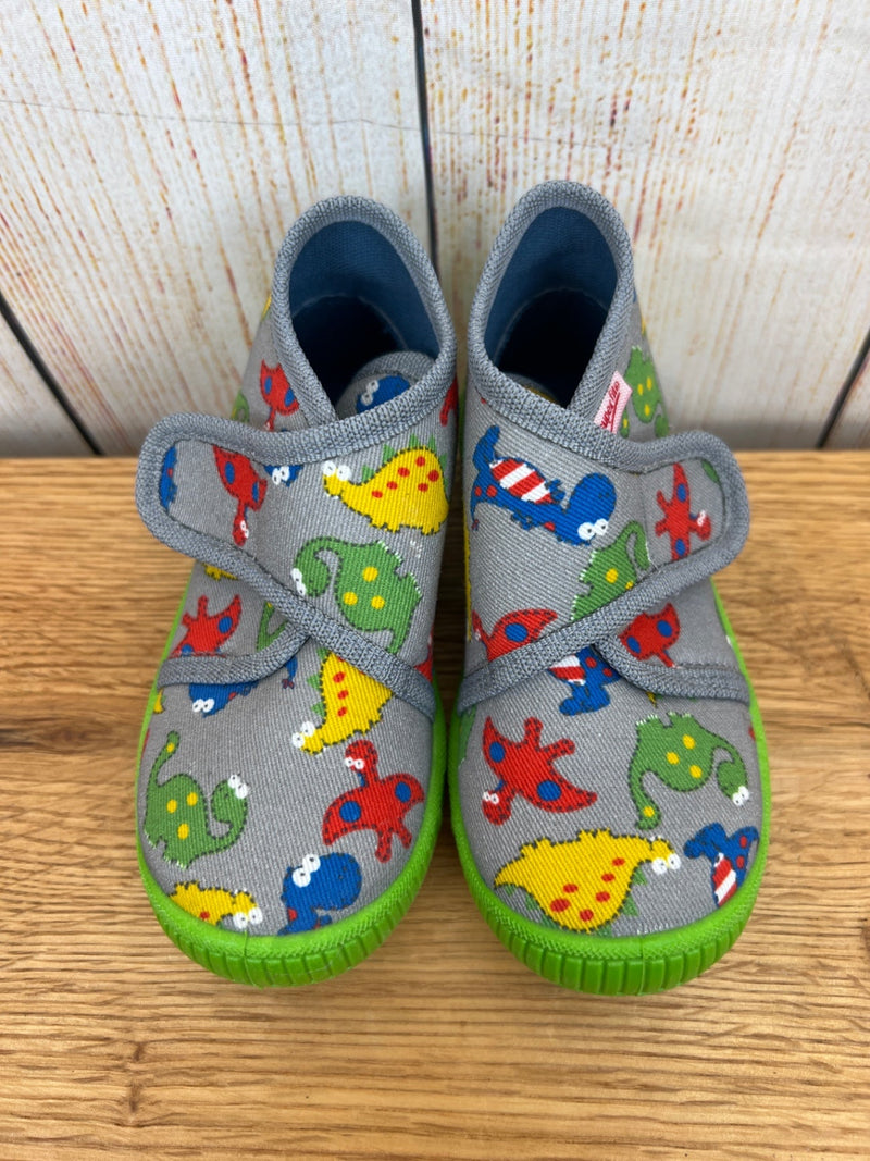 Superfit slippers gray with colorful dinos size 22