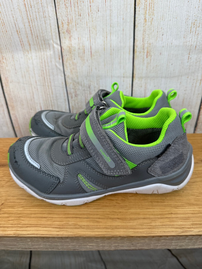 Superfit Halbschuhe grau/ hellgrün Gr. 32