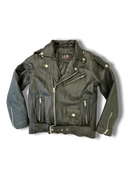 Leder-jacke im Biker-Stil Gr.10-12 | LLD