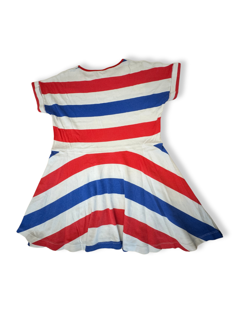 Jersey dress with block stripes size 128 | Petit Bateau