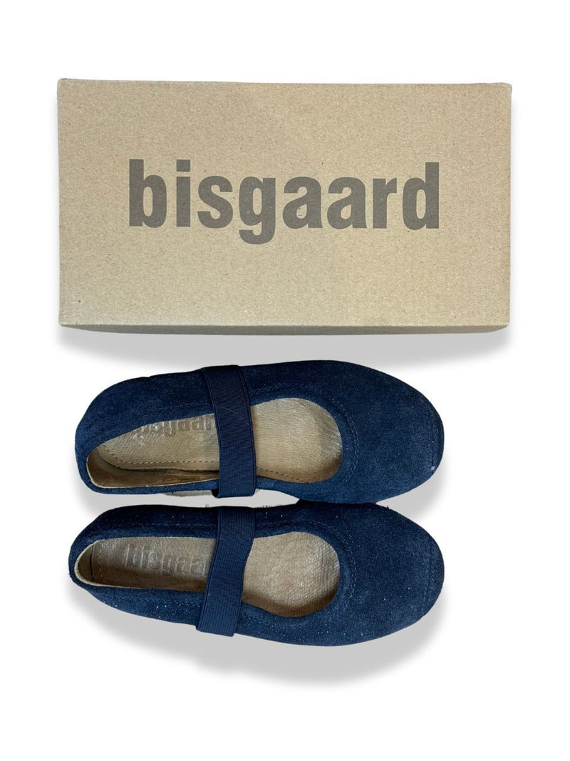 Hausschuh Ballerina glitzerblau Gr.29 | Bisgaard