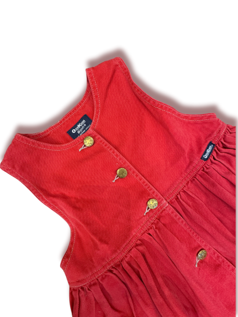 Denim dress red size 5-6 | OshKosh