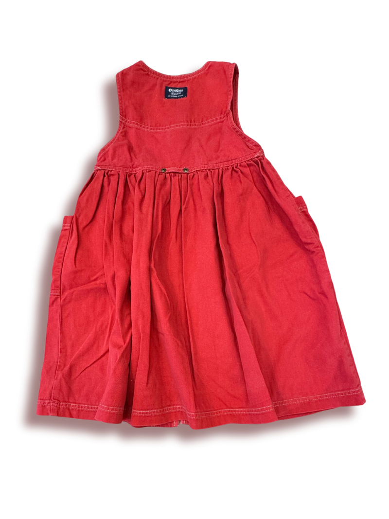 Denim dress red size 5-6 | OshKosh