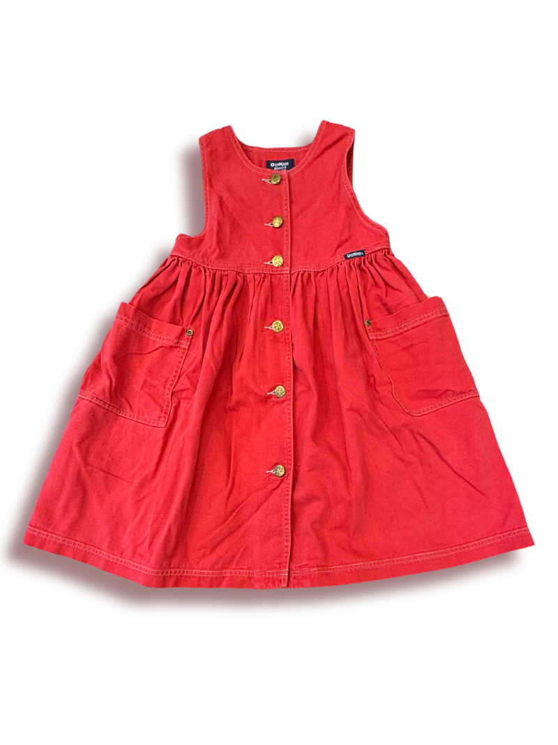 Denim dress red size 5-6 | OshKosh