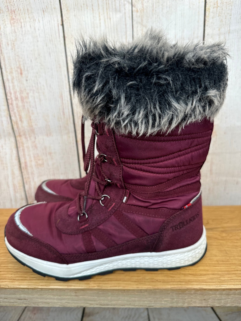 Trollkids winter boots red size. 37