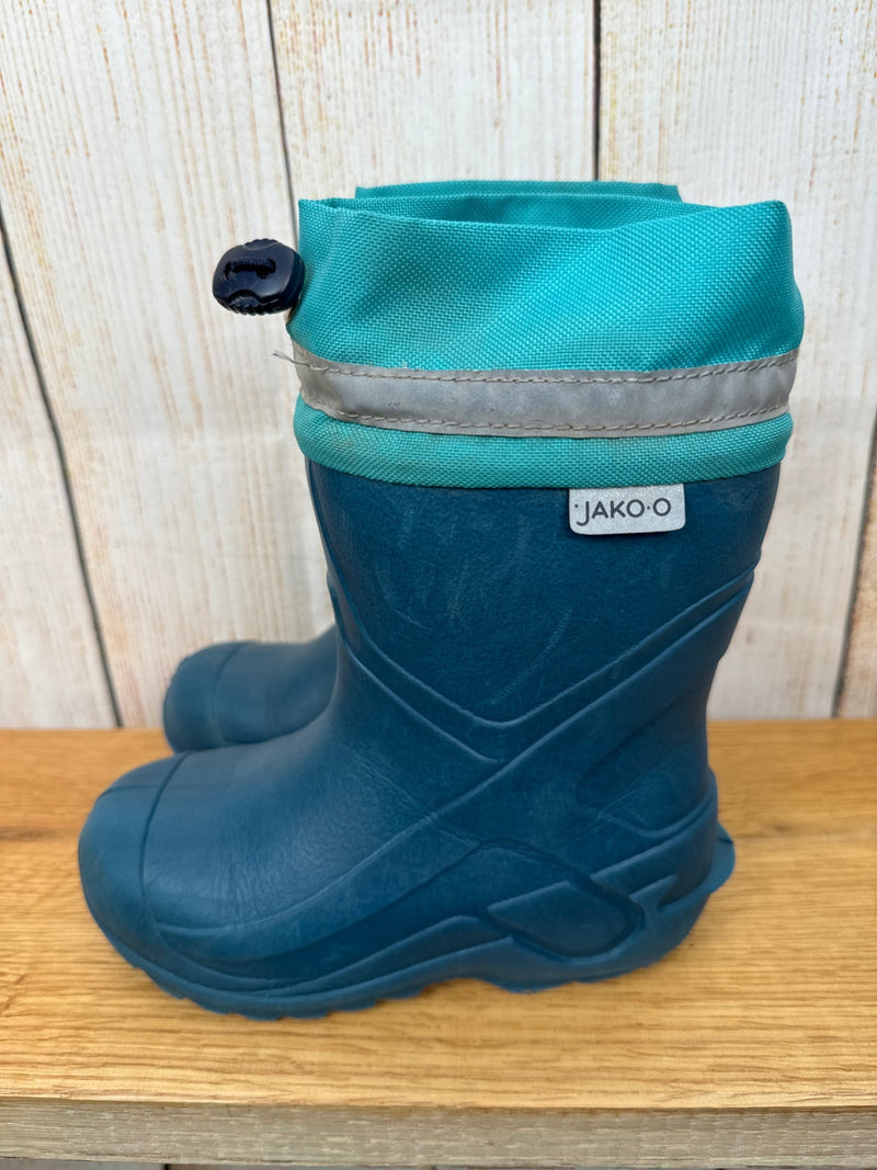 Jako-o leicht gefütterte Gummistiefel Petrol Gr. 29