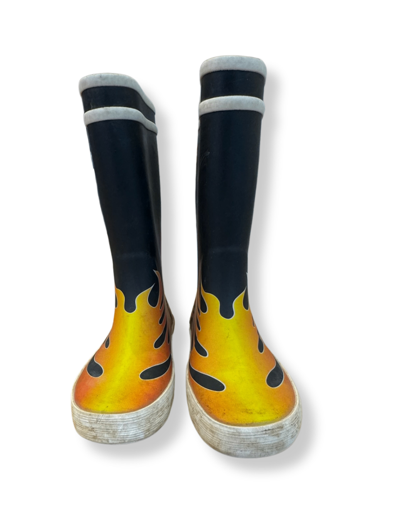 Rubber boots with flame pattern size 31 | Aigle