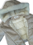 Winter jacket beige and white size 2 | Bonpoint
