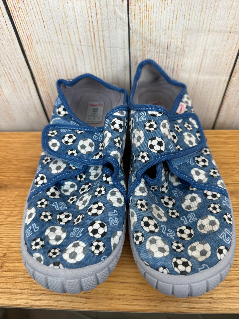 Superfit slippers blue with footballs size 34