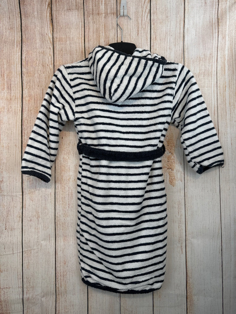 Sanetta bathrobe dark blue/ white striped size 128