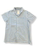 Pyjama kurz - Blau-Weiß kariert Gr.152 | Jacadi