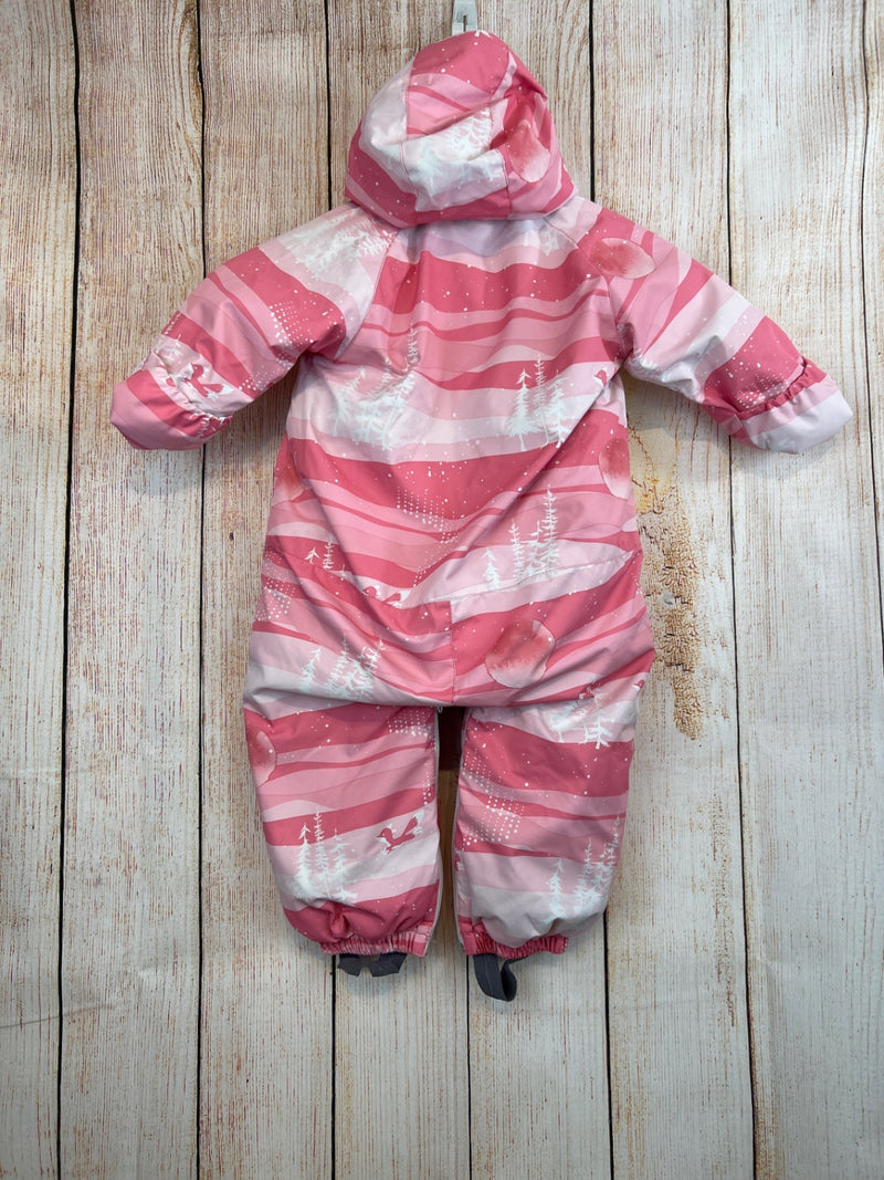 reima snowsuit pink/ white patterned size 62/68