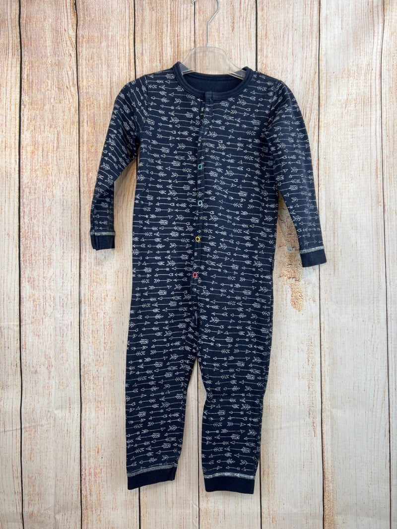 Jako-o one-piece long pajamas dark blue with arrows size 92/98